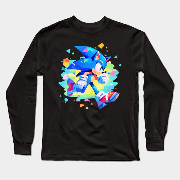 sonic Long Sleeve T-Shirt by boxermaniac